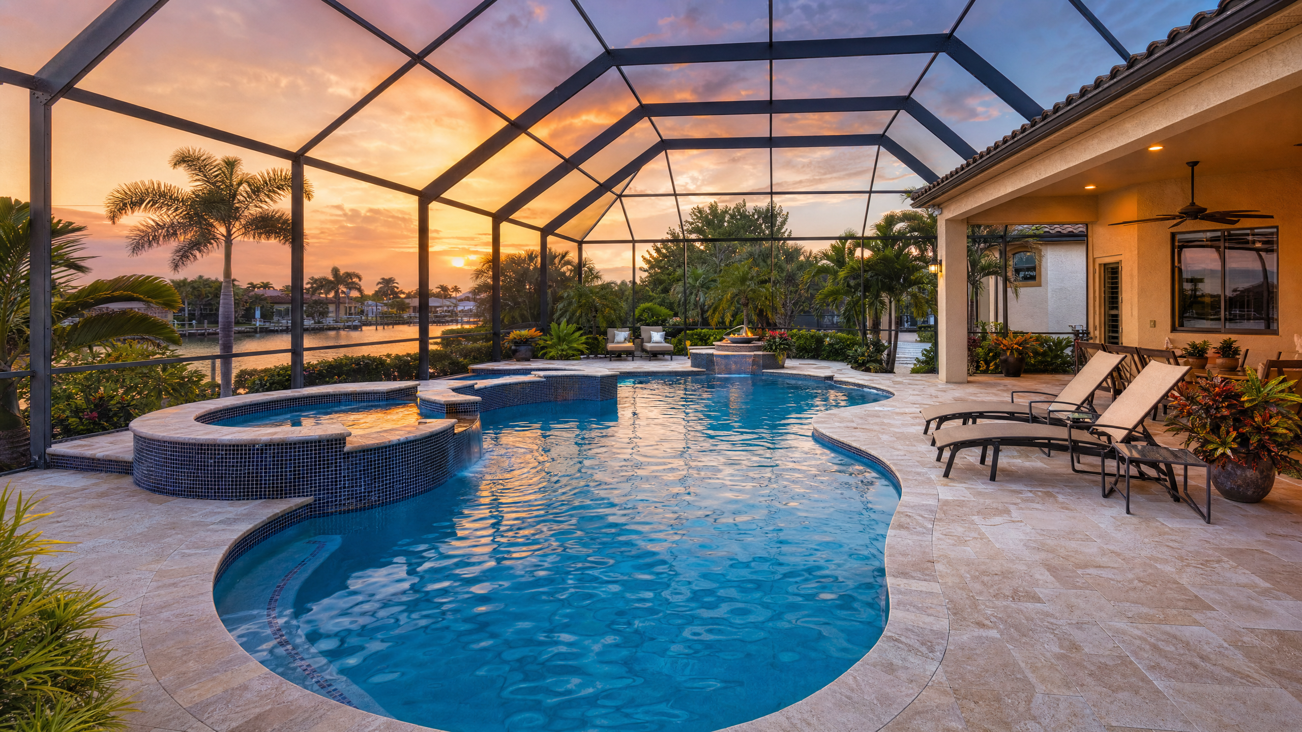 Luxury pool by Danny's Pools of Southwest Florida